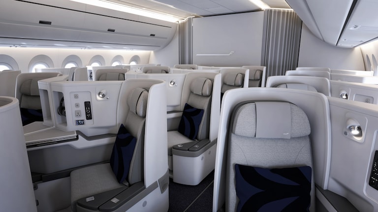 Finnair Nordic Business Class Cabin